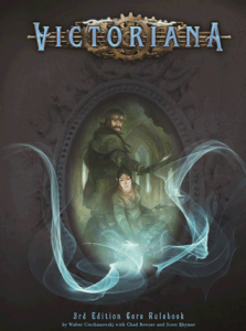 The Victoriana Third Edition rulebook is in the Victoriana Bundle offer