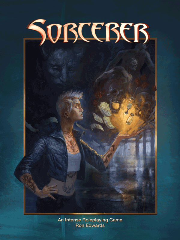Cover of the SORCERER roleplaying game by Ron Edwards