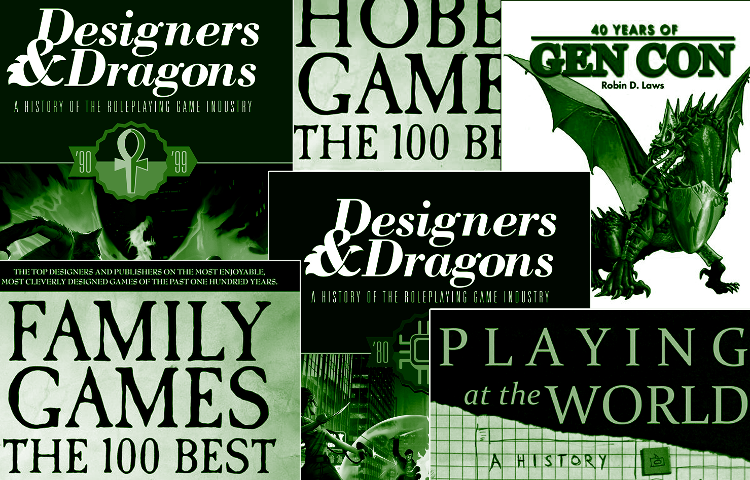 Designers, Dragons, and More gives you the history of tabletop roleplaying games
